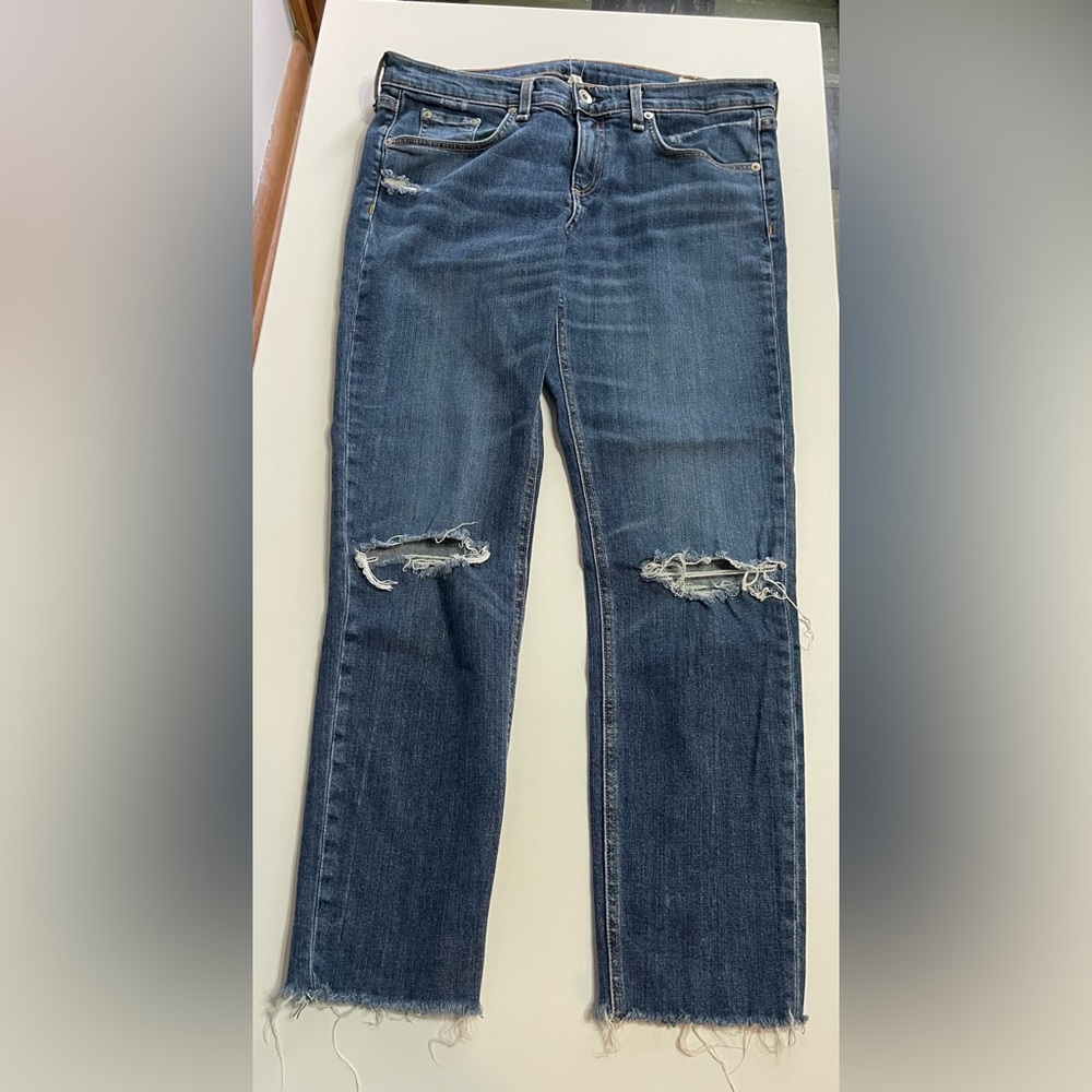 Rag & Bone Dre Capri Jeans Distressed size 29